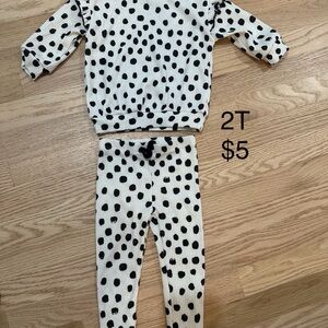 Polka Dot Kids Pajama Set